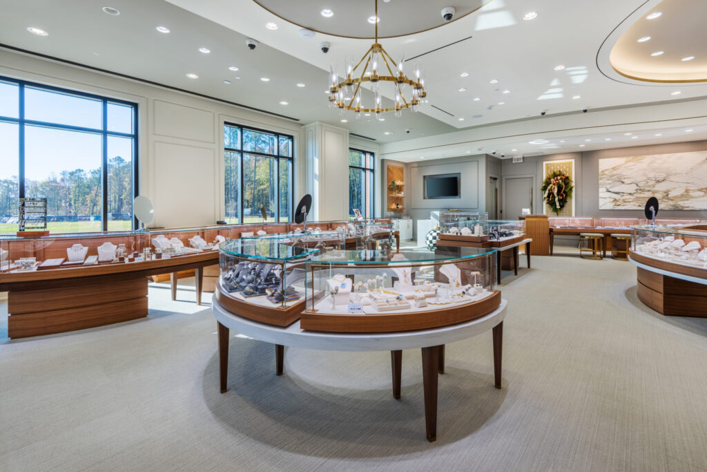 Display Cases of Jewelry