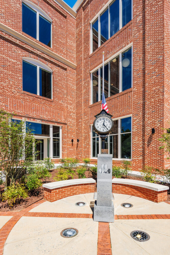 Granite September 11 Memorial with Clock