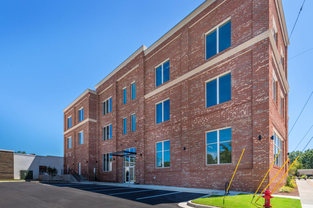 Back Entrance to Brick Building