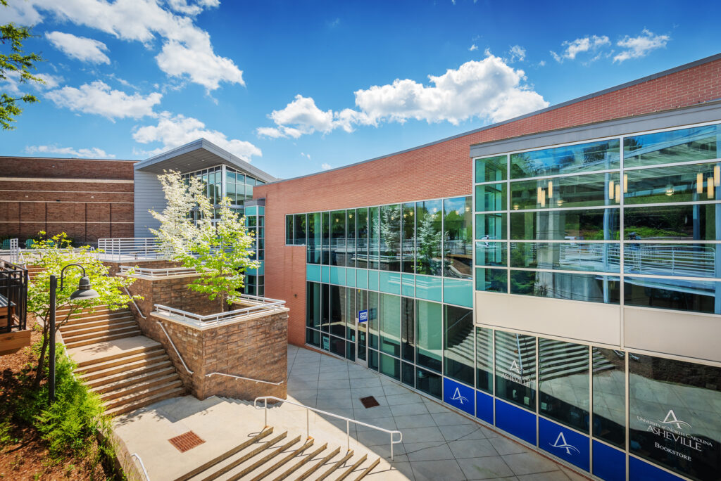 UNC Asheville Highsmith Union Exterior Back Exterior