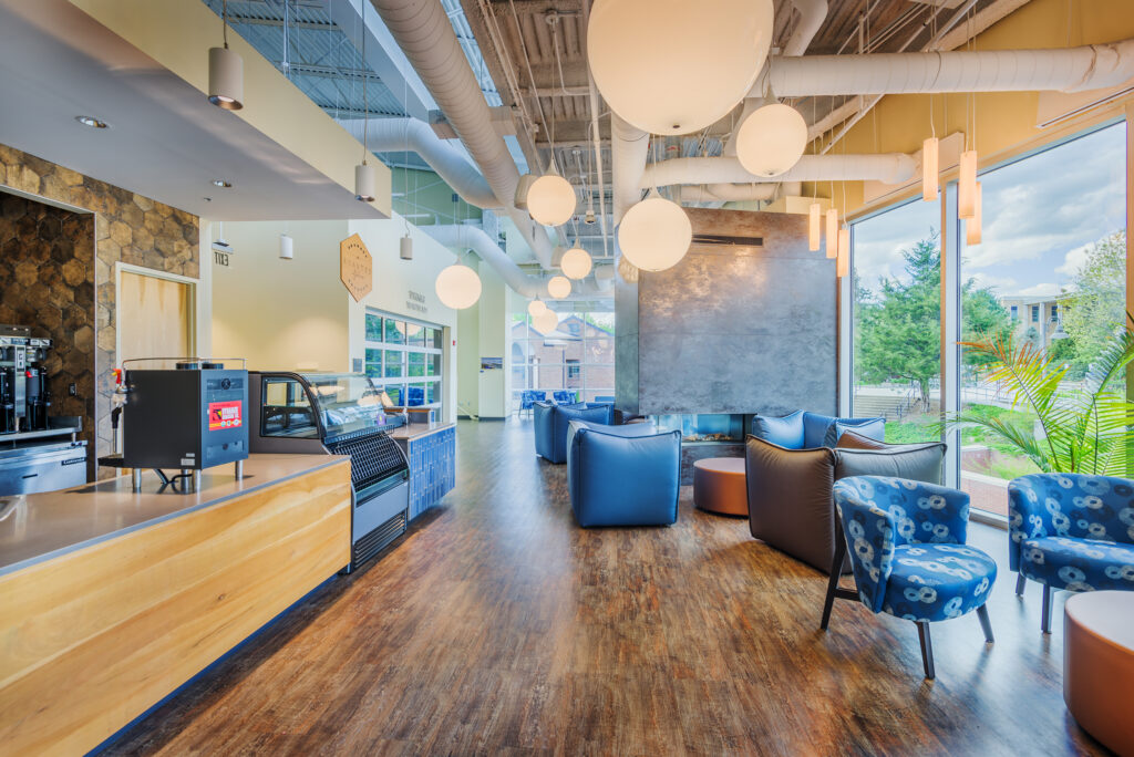 UNC Asheville Highsmith Union Interior Cafe Lobby