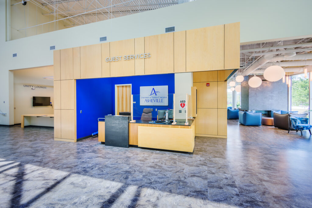 UNC Asheville Highsmith Union Interior Reception