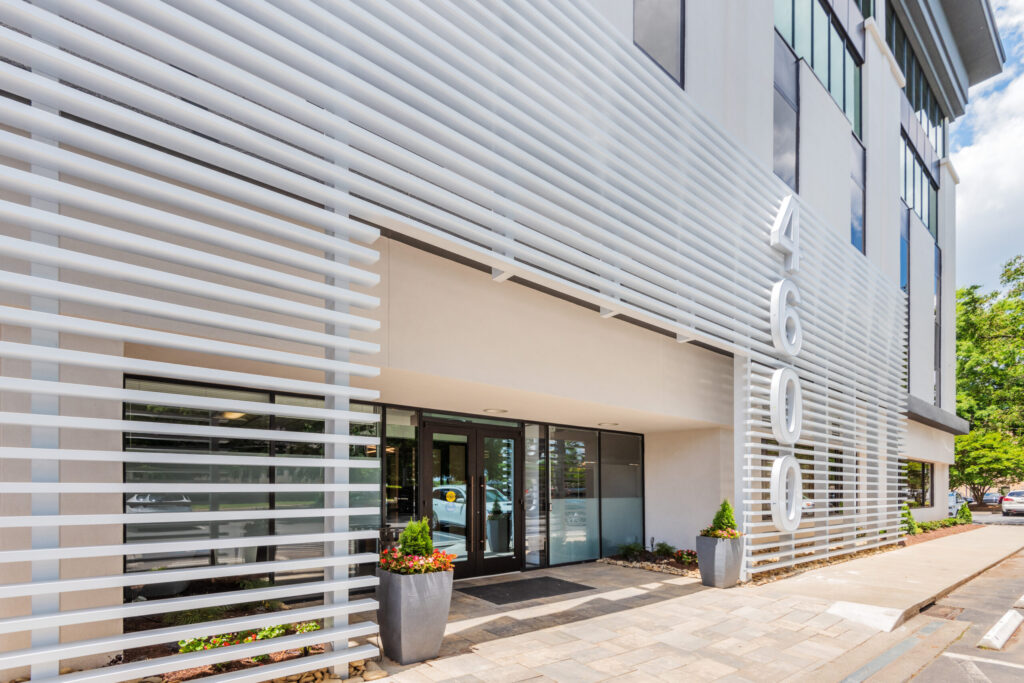 Building Exterior with Large Address Letters