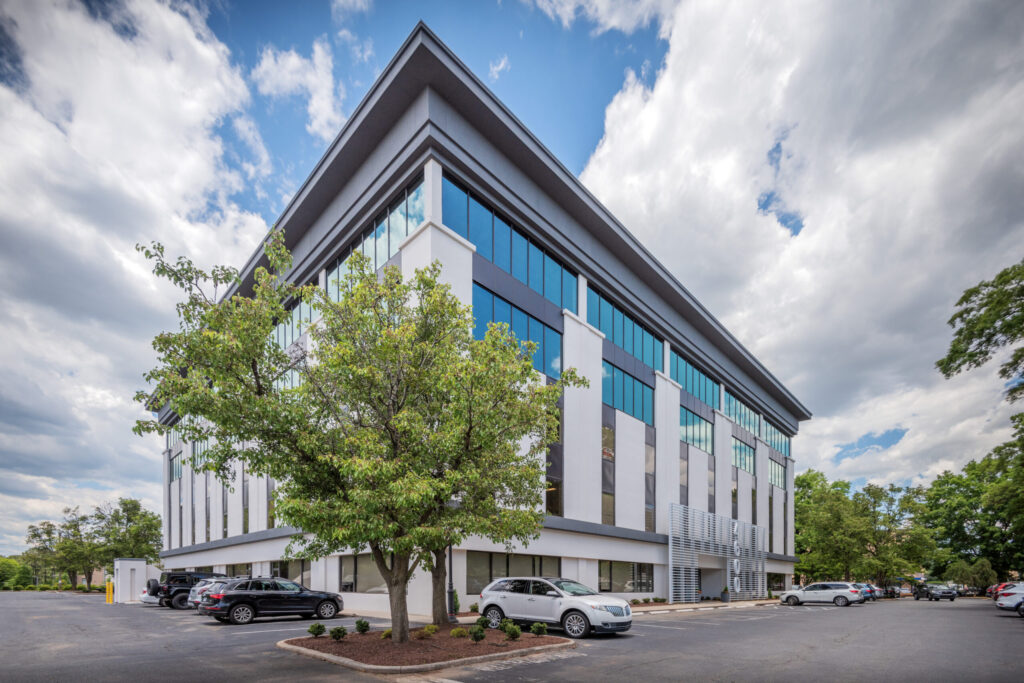 Outside view of corporate building
