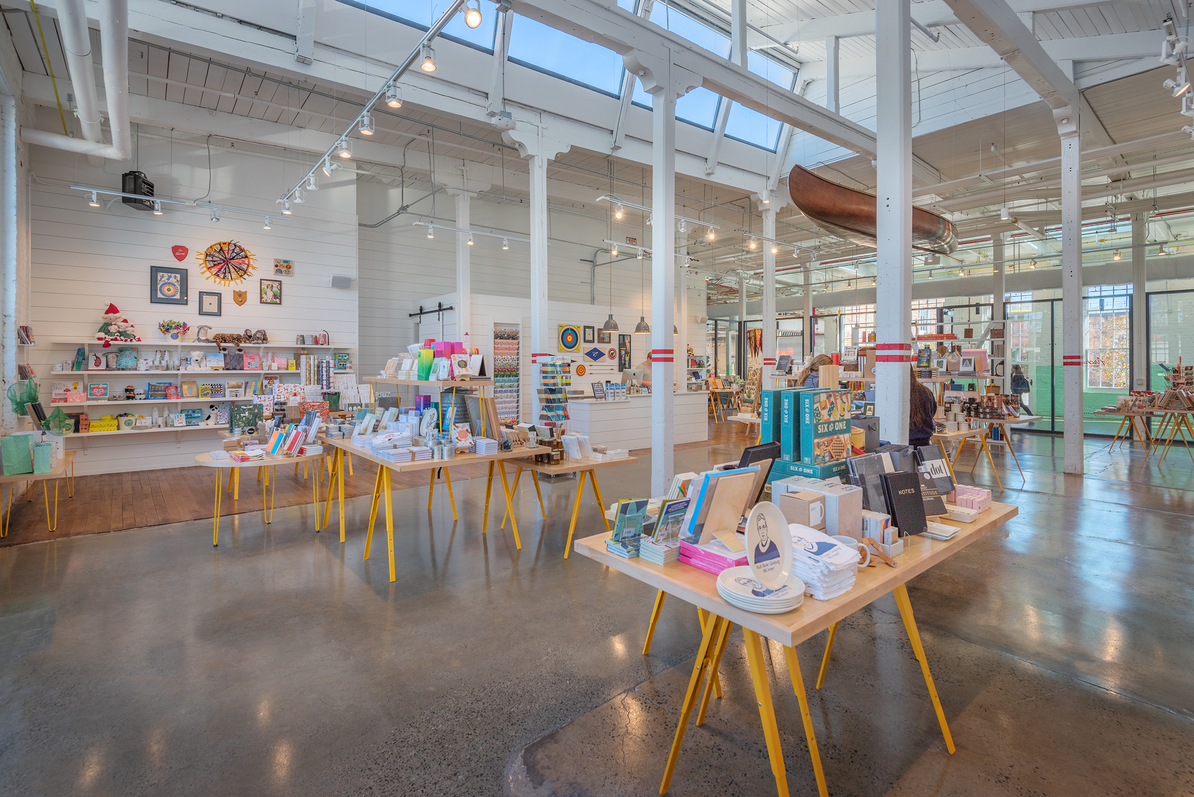 Optimist Hall Duke Energy Charlotte NC Interior Retail Side