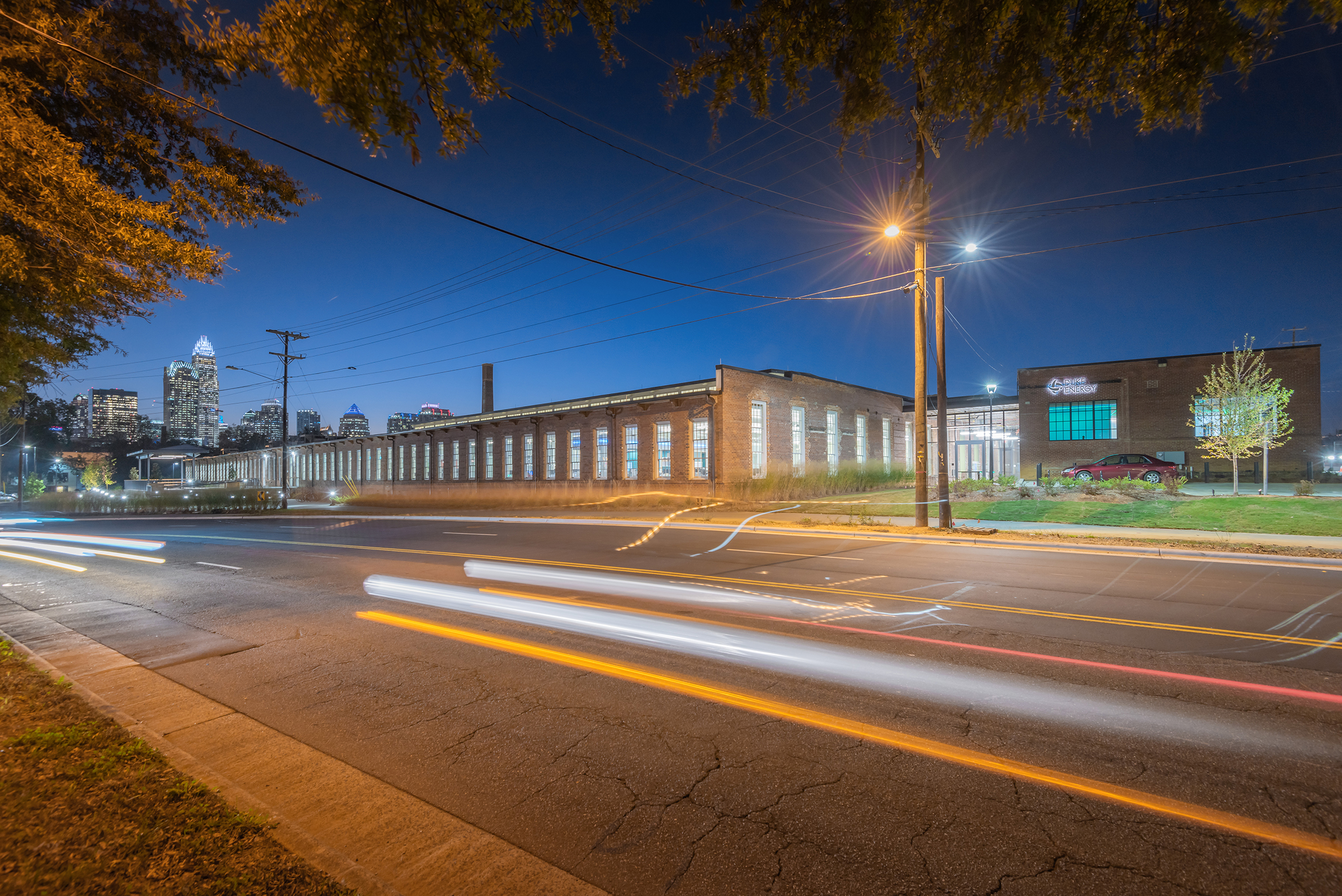 Optimist Hall Duke Energy Charlotte NC Exterior Street View