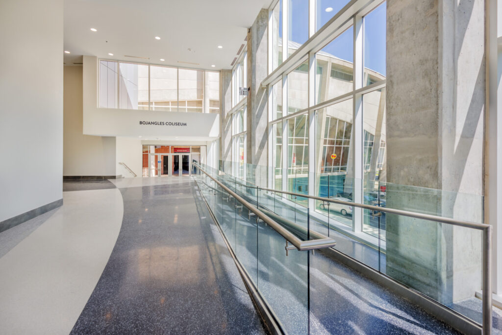 Bojangles Ovens Link Facility Lobby Hallway to Bojangles Coliseum Entrance