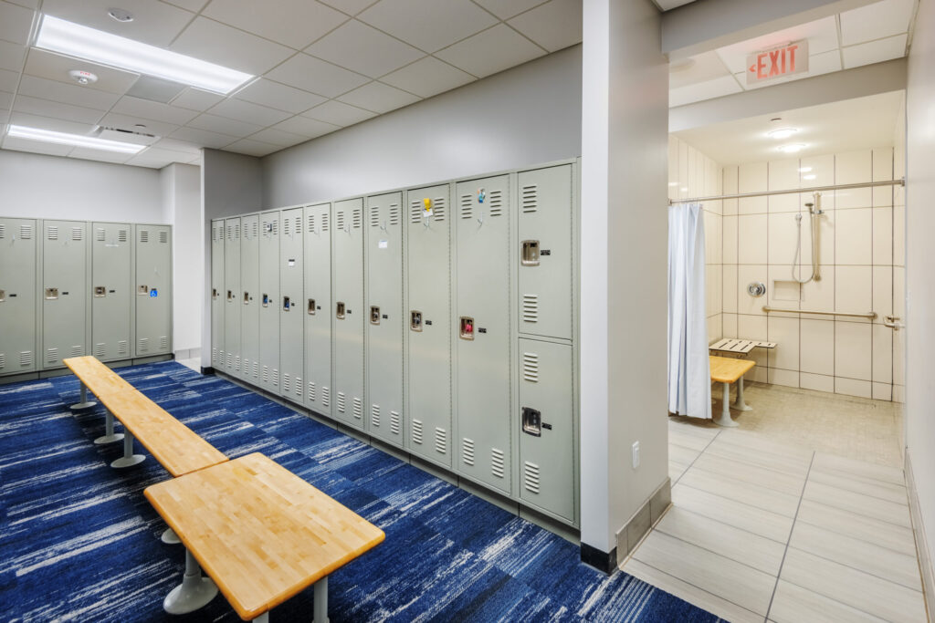 Locker Room with Lockers