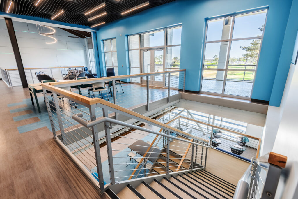 College of the Albemarle Dare County Campus Staircase to Second Floor Landing