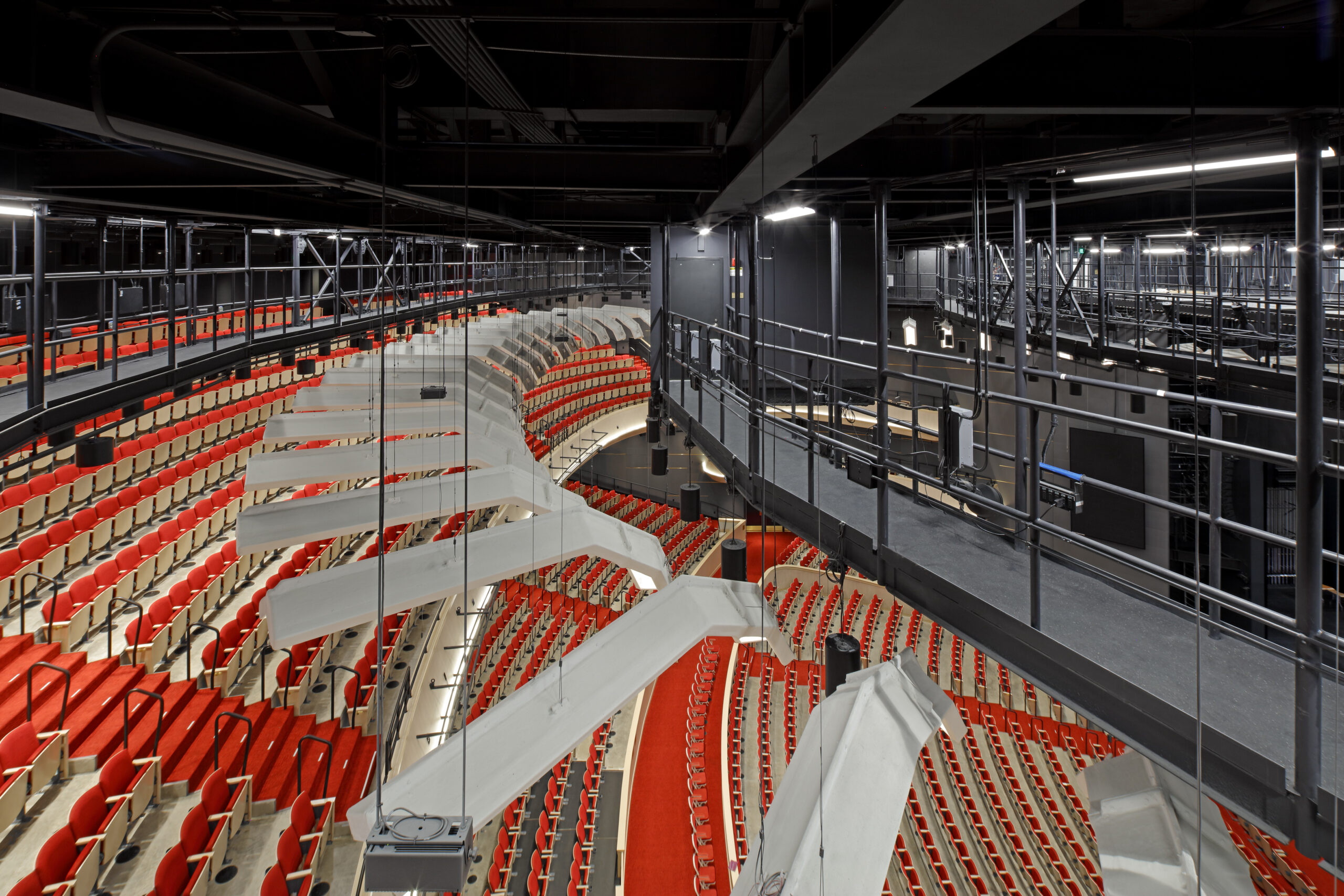 Tanger Center for the Performing Arts Catwalk and Ring of Lights Above Audience