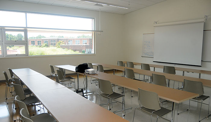 Classroom with Desks