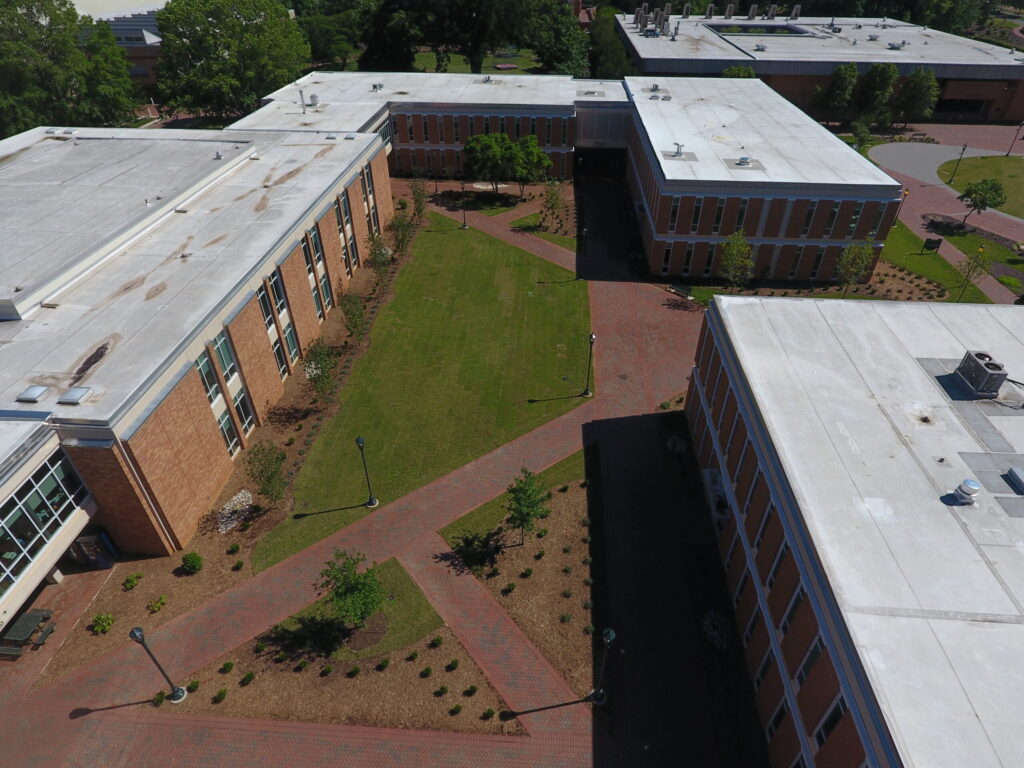 Exterior of Brick Denny Academic Building