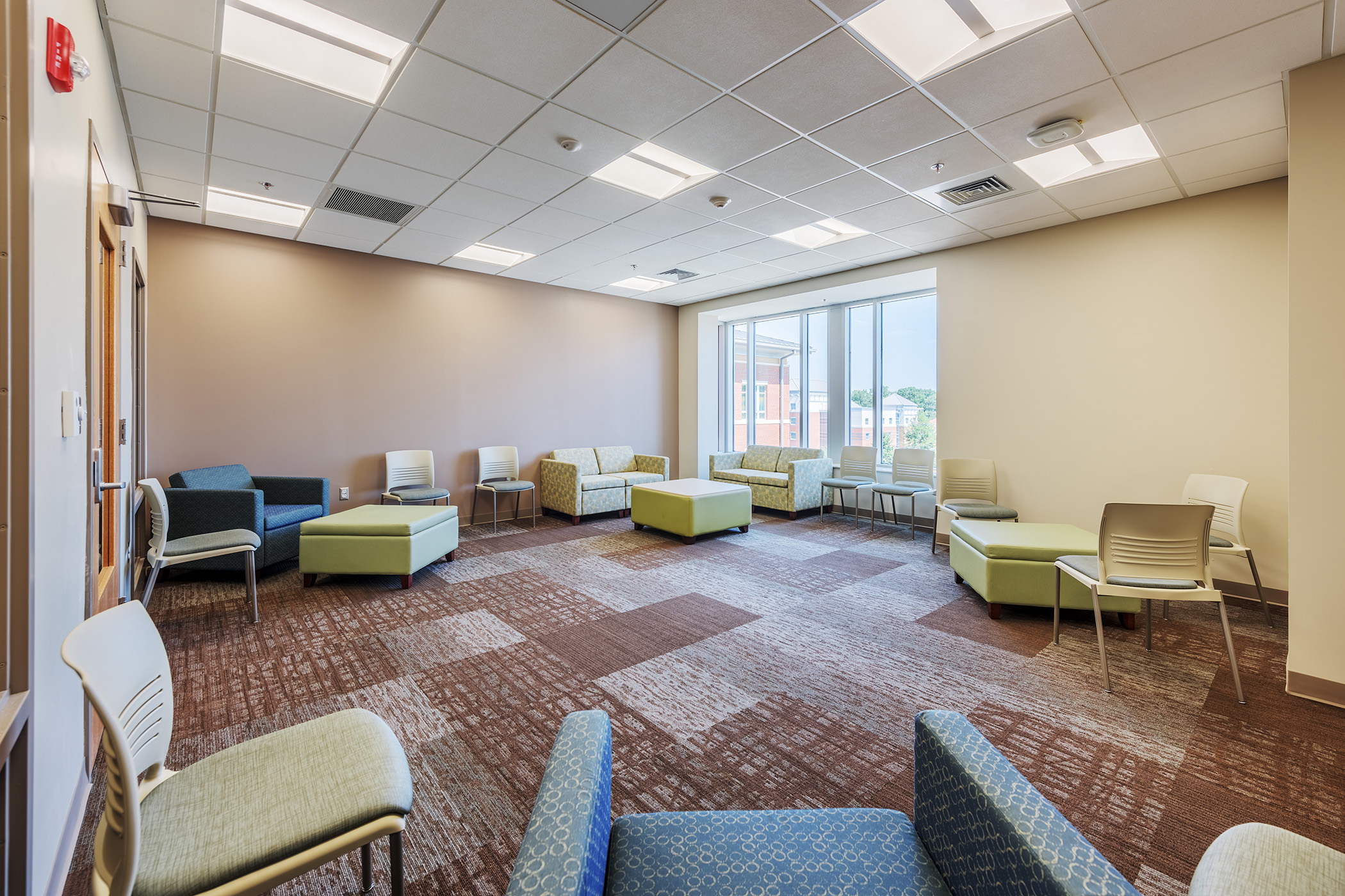 Couches and Ottomans in Room