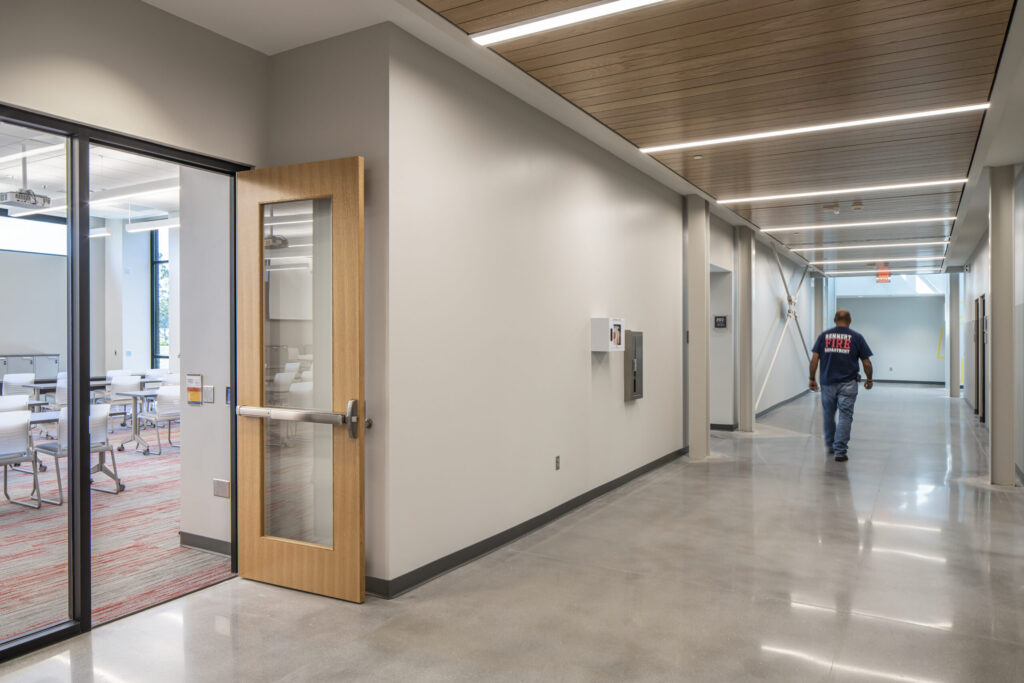 Hallway with Classrooms