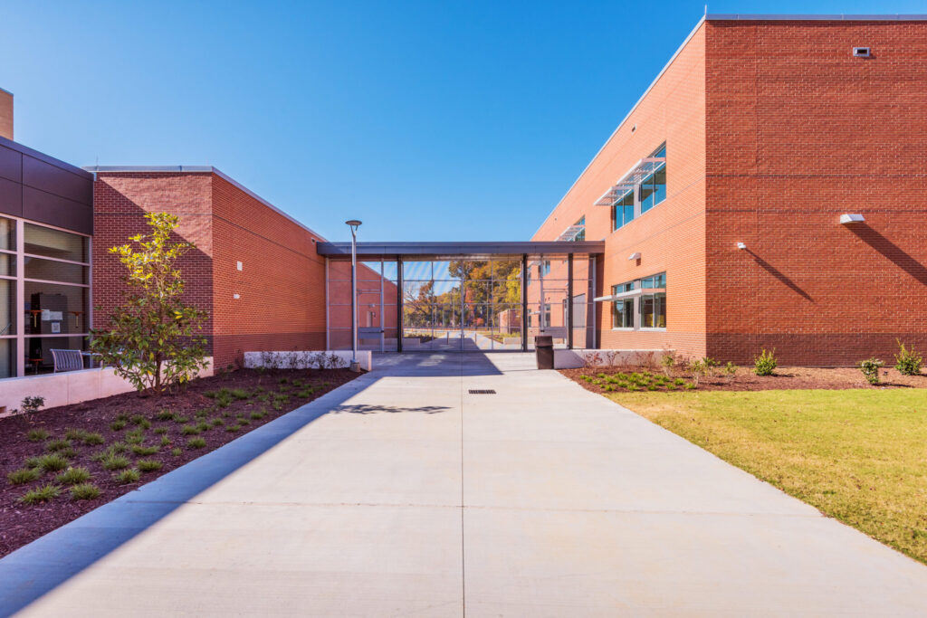 Fuquay-Varina High School Clear Courtyard Gate Enclosure