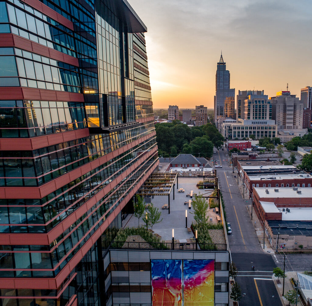 Dillon Aerial Patio at Sunset