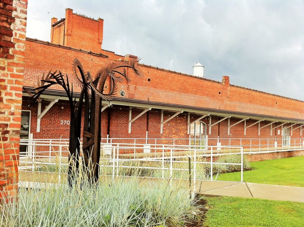 Brick Building Walkway