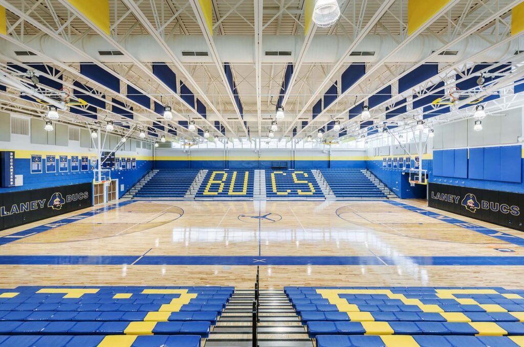 Laney High School Gym Interior Floor
