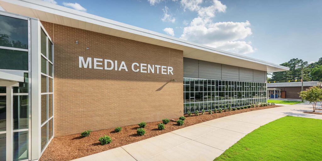 Laney High School Media Center Exterior