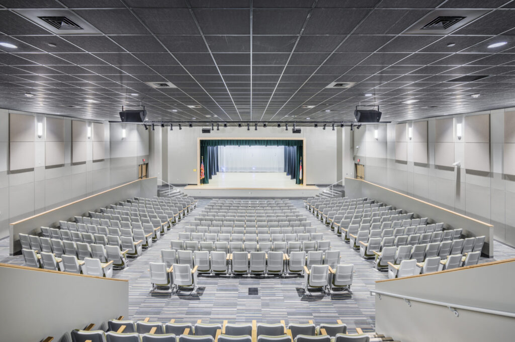 Seating and Stage in Auditorium