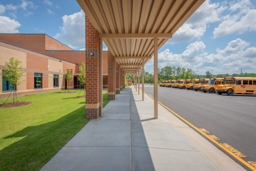 Covered Walkway from Bus Parking Lot