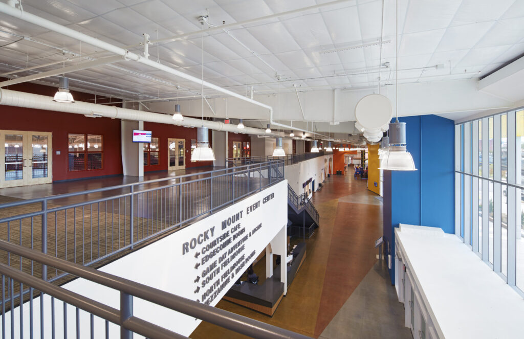 Rocky Mount Event Center Second Floor Stairs and Landing
