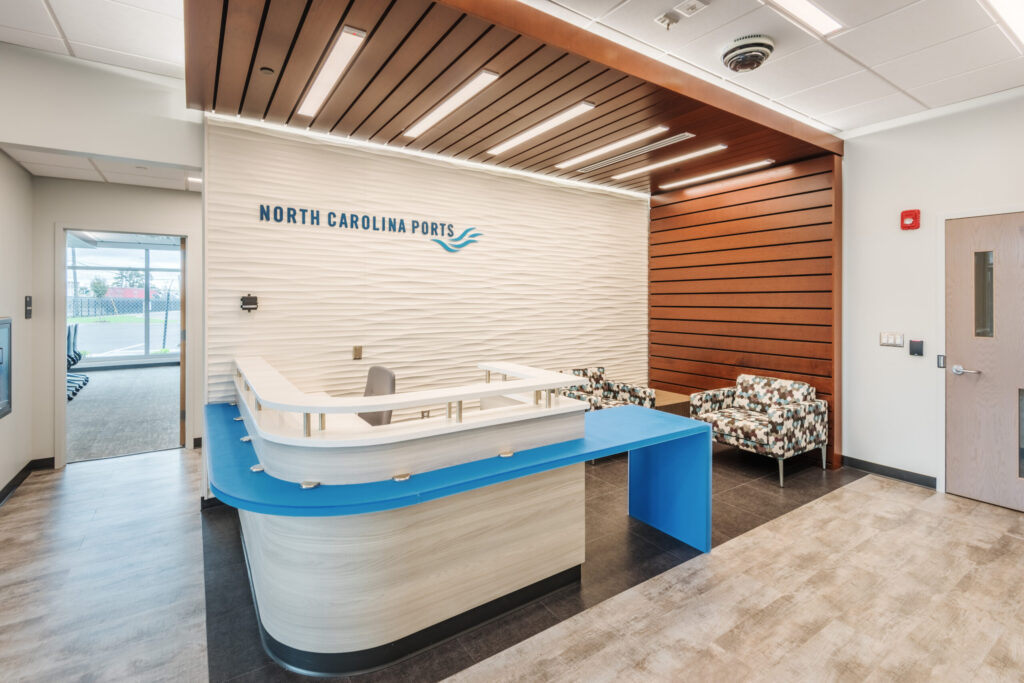 White Reception Desk