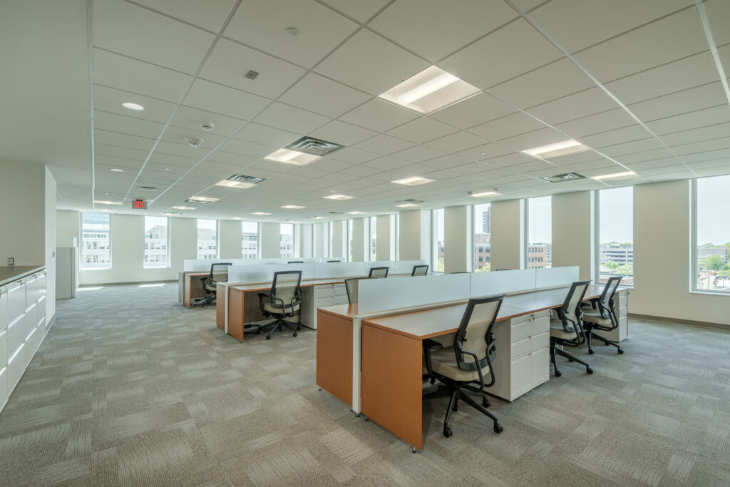 Albemarle Open Office with Desk from Front