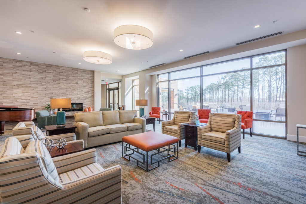 Cardinal at North Hills Piano Lobby View