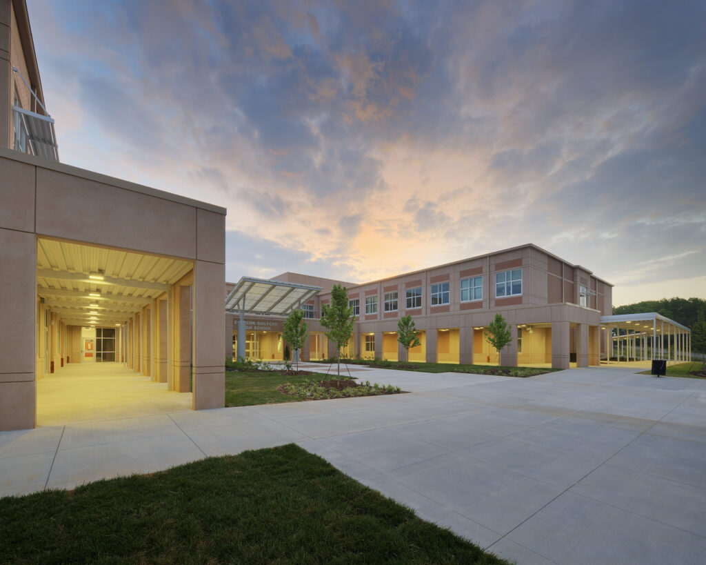 ern Guilford HS Exterior Sunset 2