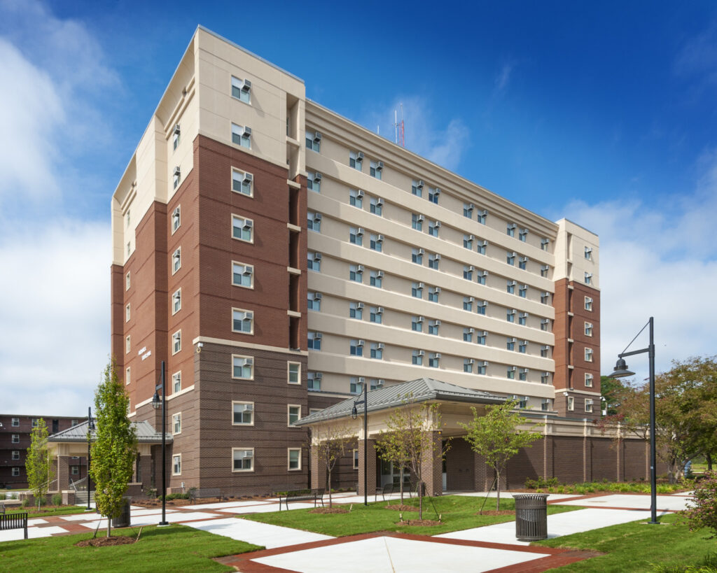 ECU Tyler Residence Hall Exterior 2