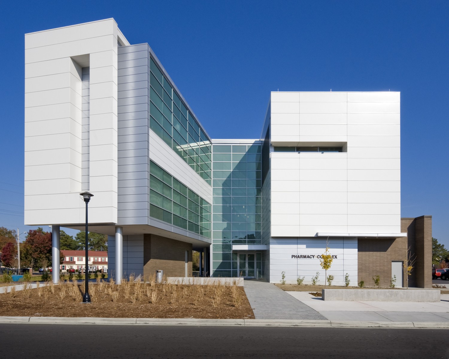 White Commercial Building with Windows