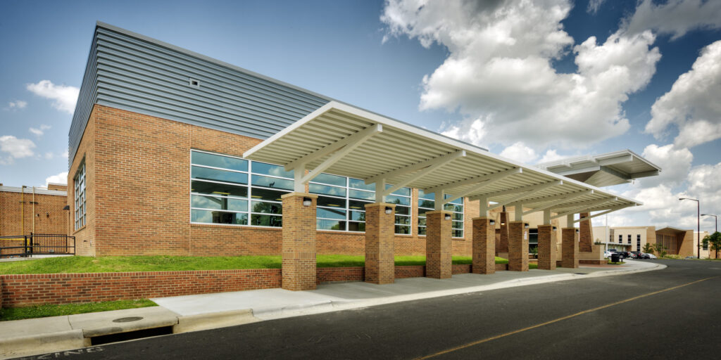 Southeast Guilford Middle & High Schools Exterior Portico