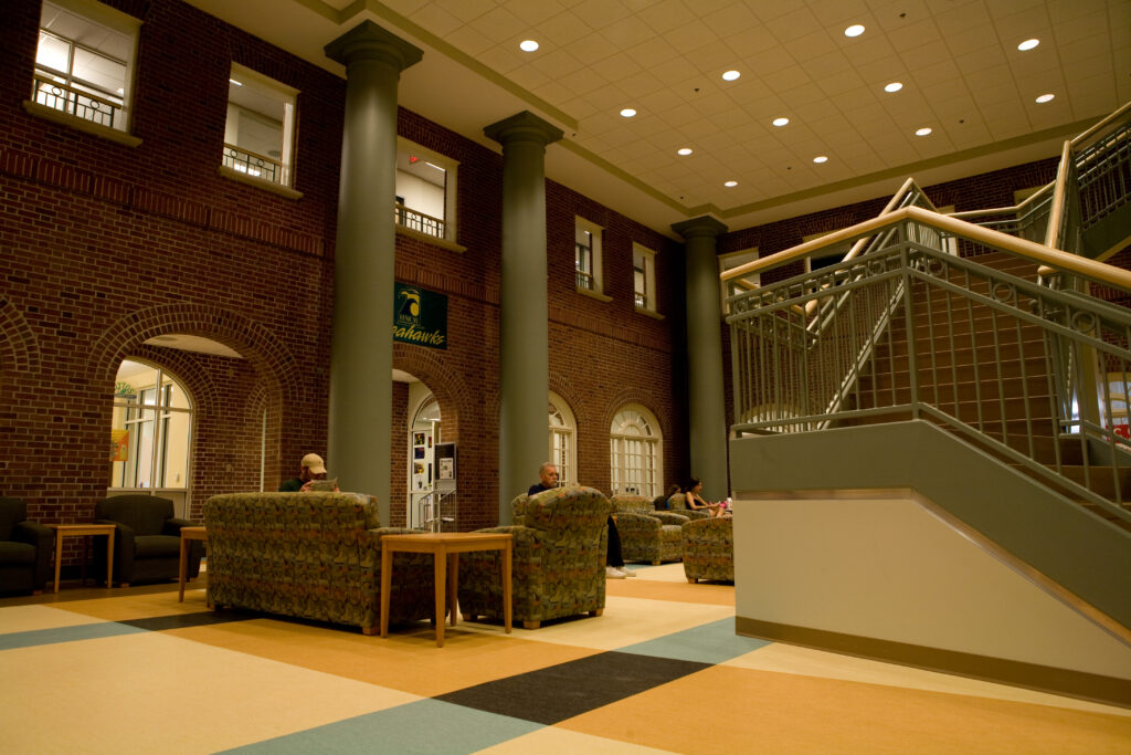 Brick Facade Inside Building