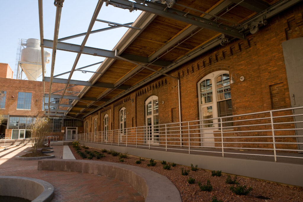Brick Building and Sidewalk