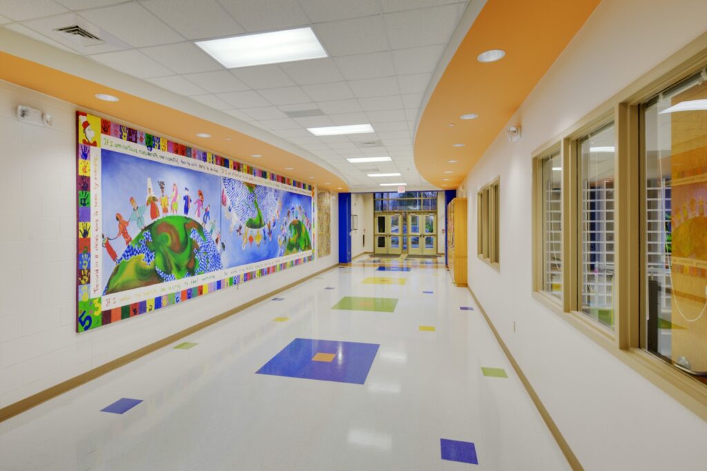 Lobby with Mural Painting