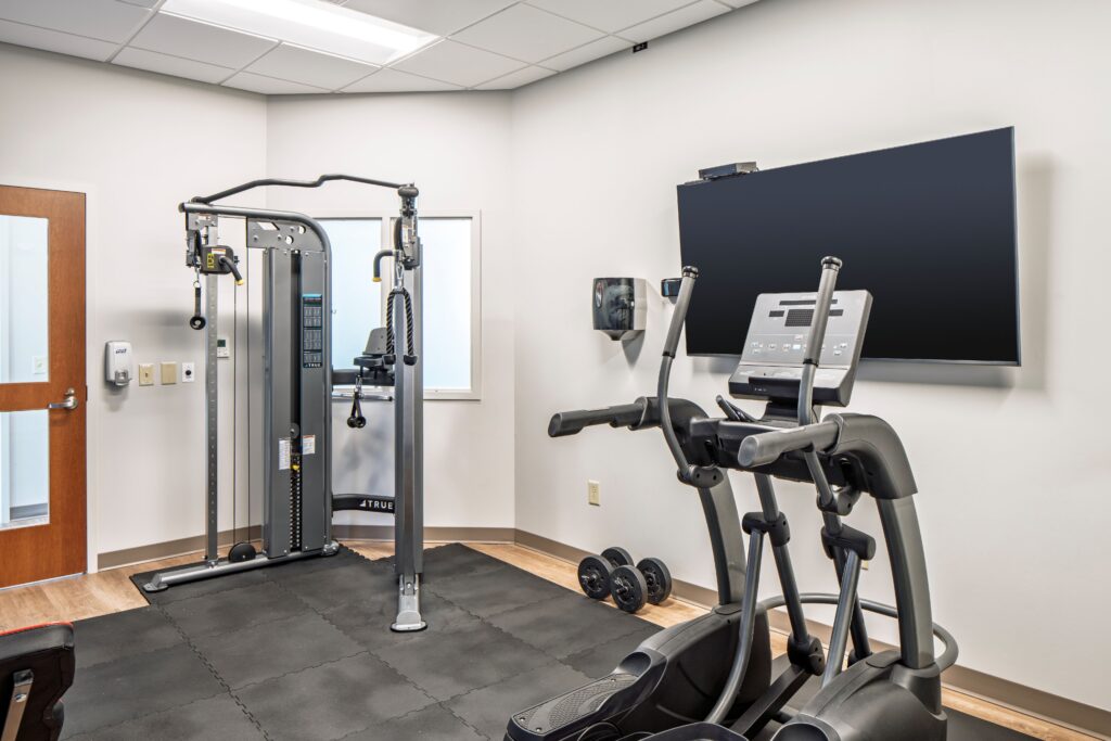 Fitness Room with Exercise Equipment