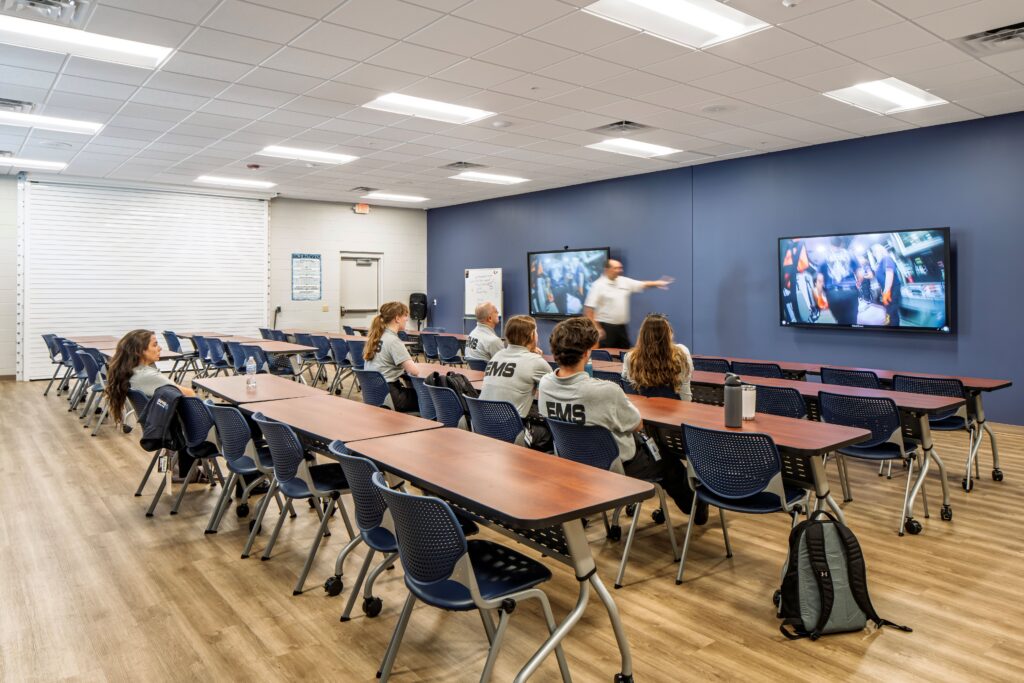 Conference room inside EMS #1 and Kill Devil Hills Fire Station #14.