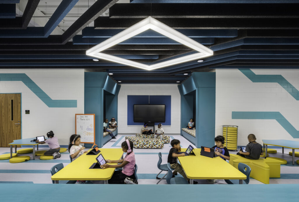 Modern elementary classroom