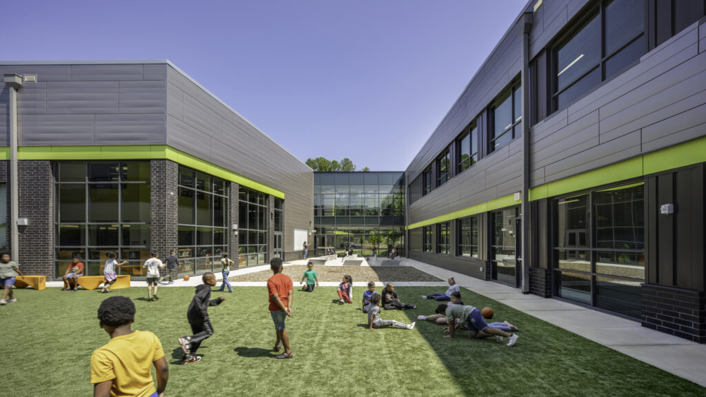 Elementary school outdoor learning space