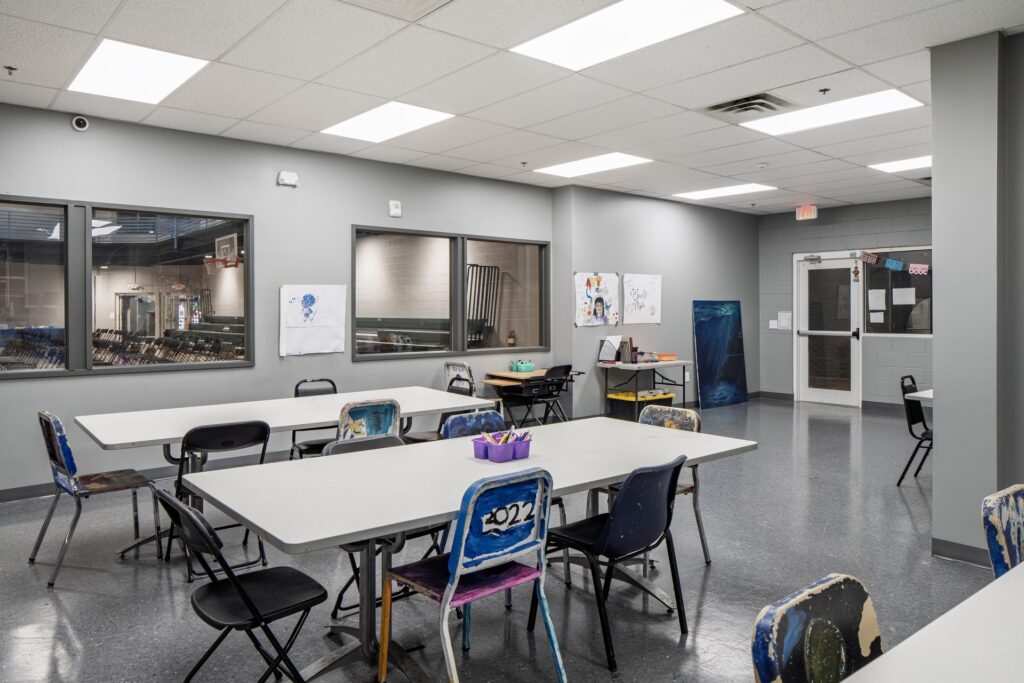 Classroom inside Boys and Girls Club