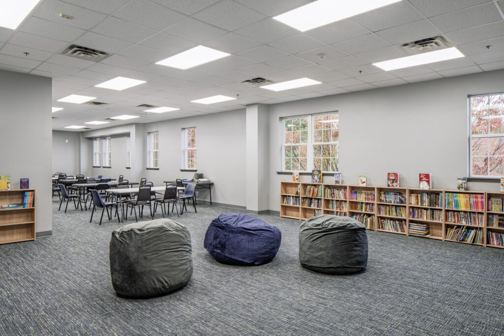 Learning commons inside Boys and Girls Club