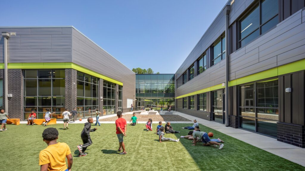 Elementary school outdoor learning space